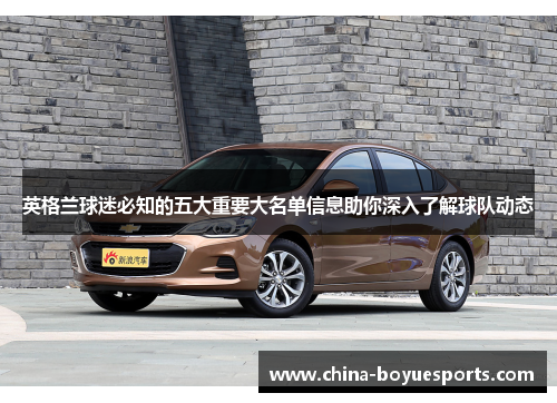 英格兰球迷必知的五大重要大名单信息助你深入了解球队动态